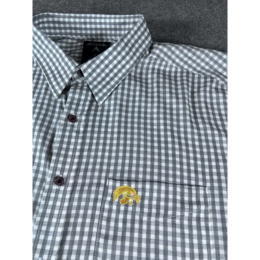 Iowa Hawkeyes Antigua Long Sleeve Button Down Shirt - NEW W/Tags - XL
